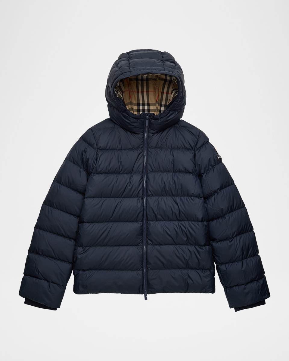 Boy's Juno Nylon Puffer Down Coat, Size Newborn-10